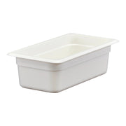 Cambro 34CW148 Camwear Third Size Food Pan, 4" Deep, 3.8 qt. - White