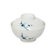Thunder Group 3506BB, 10 OZ, 4 1/2" SPECIAL BOWL W/ LID, BLUE BAMBOO, Melamine, NSF, Case Pack of 12