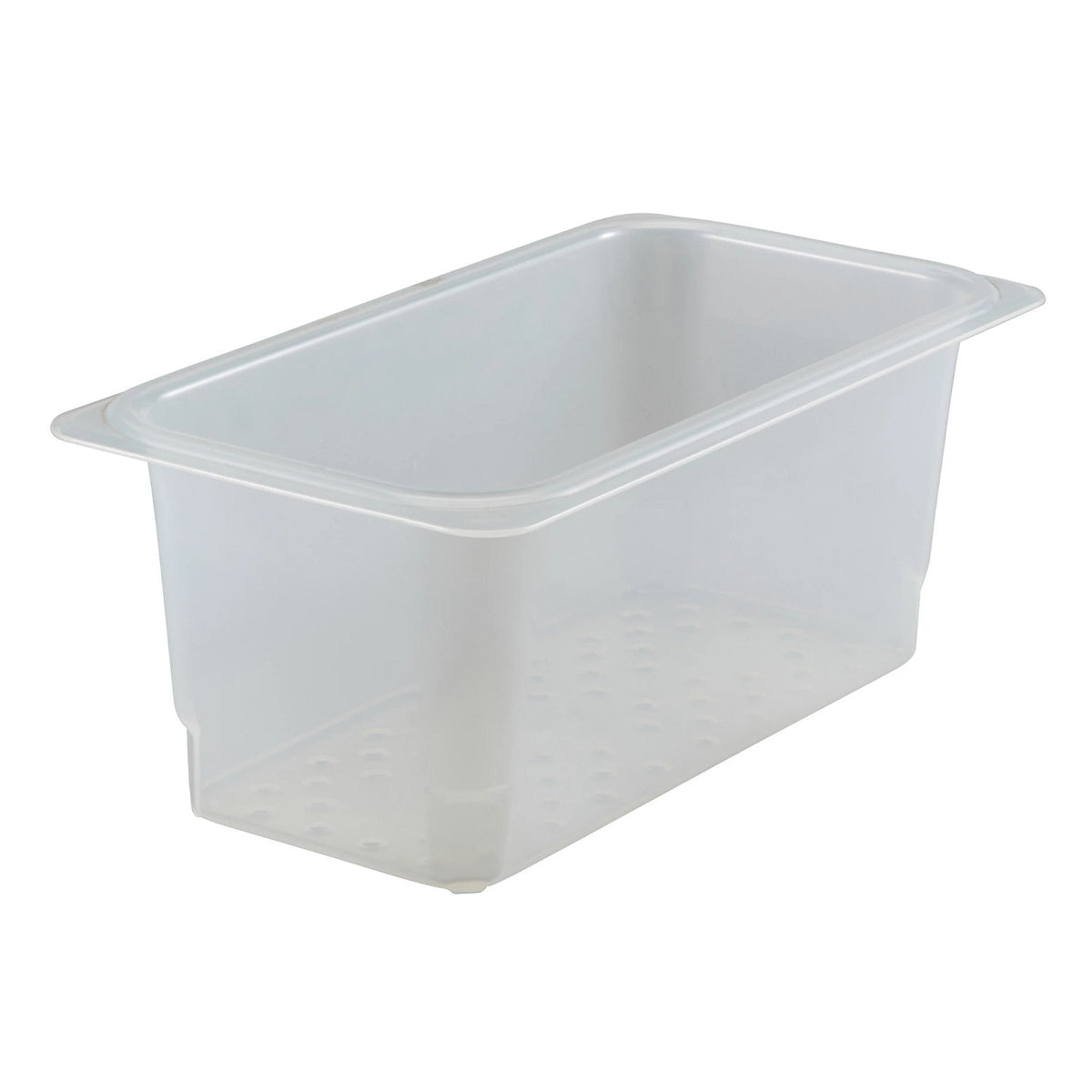 Cambro 35CLRPP190 Translucent Third Size Colander Food Pan, 5" Deep - Translucent