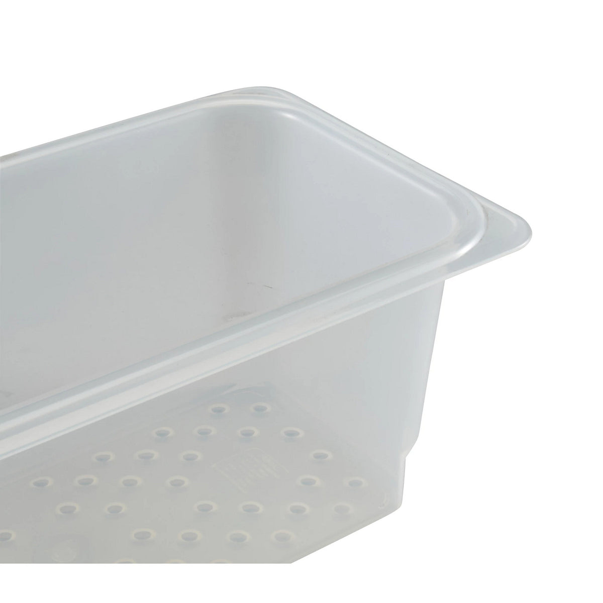 Cambro 35CLRPP190 Translucent Third Size Colander Food Pan, 5" Deep - Translucent