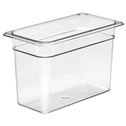Cambro 38CW135 Camwear Third Size Food Pan, 8" Deep, 7.3 qt. - Clear