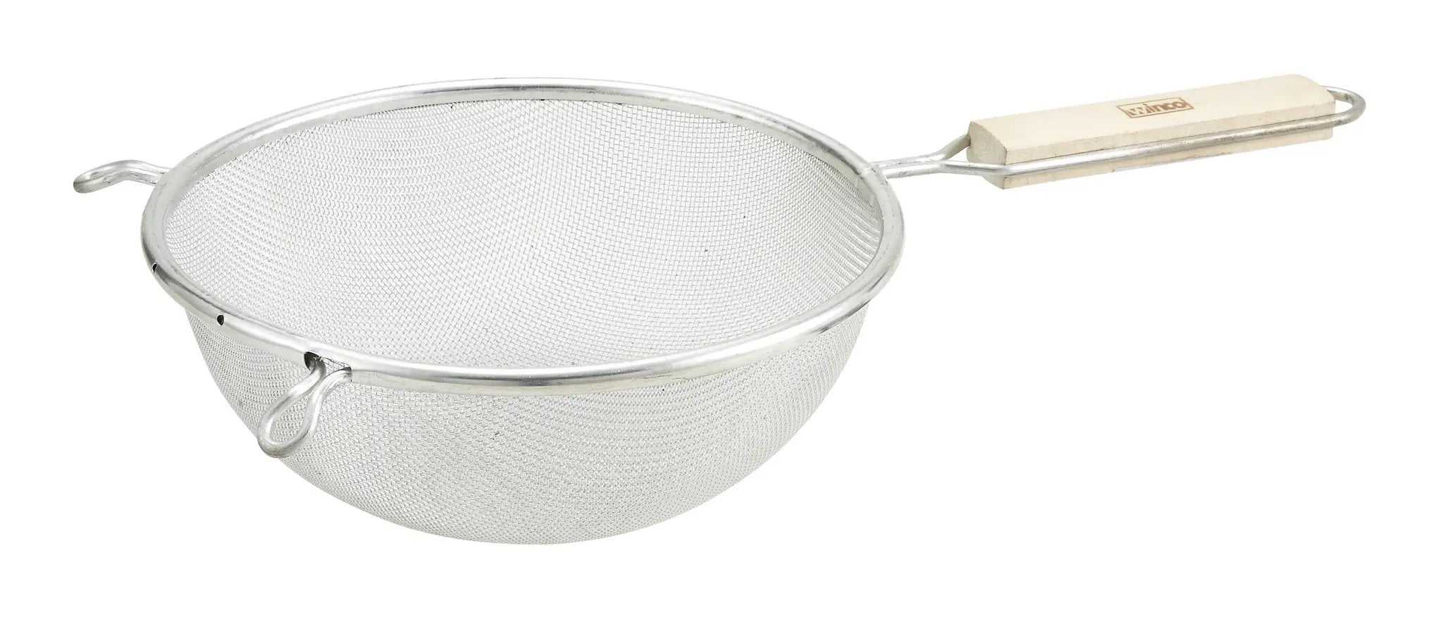 10-1/4" Single Mesh Strainer, Fine, Tin by Winco (10-1-4-single-mesh-strainer-fine-tin)