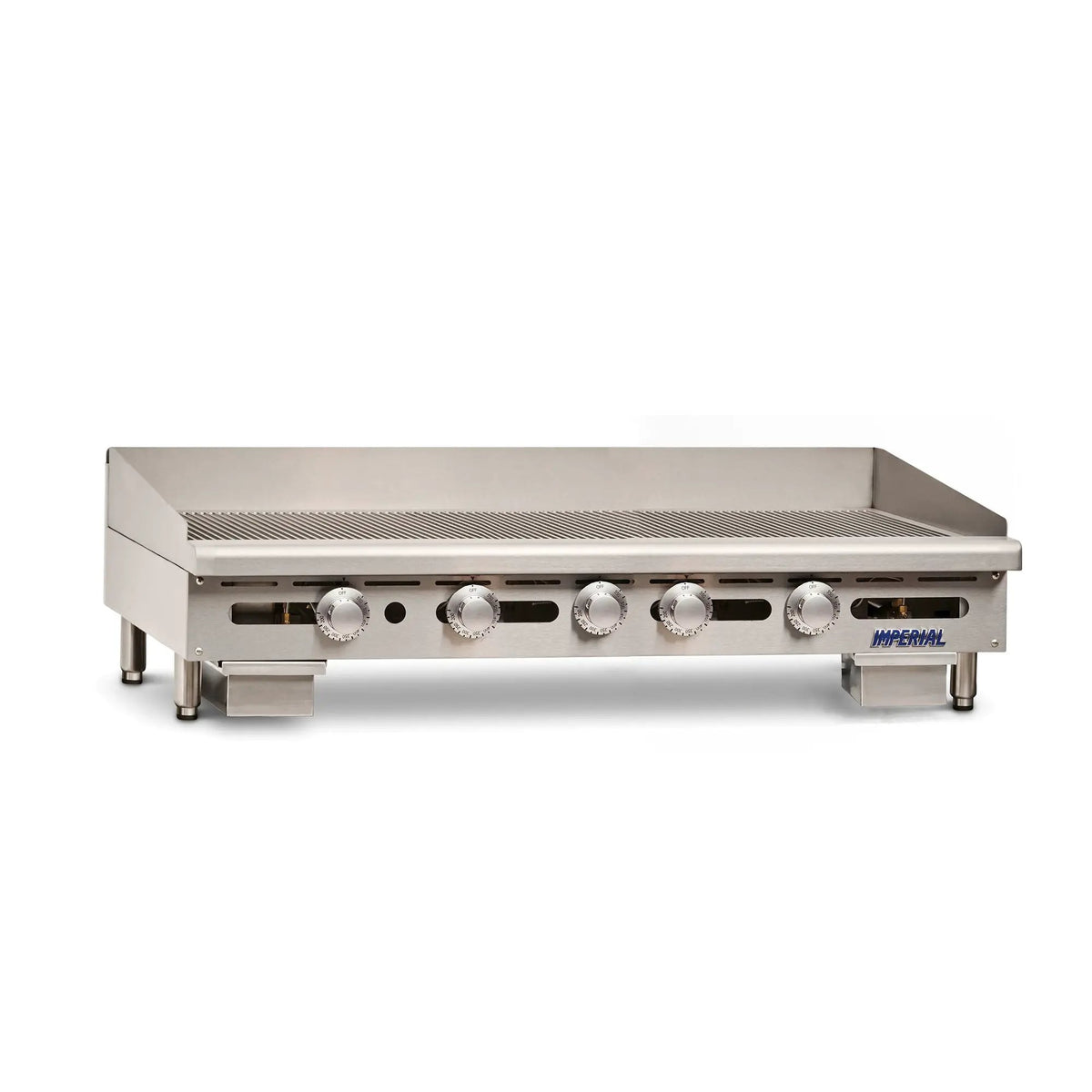 Imperial IGG-60 60" Gas Griddle w/ Thermostatic Controls - 1" Grooved Steel Plate, Natural Gas by Imperial (imperial-igg-60-60-gas-griddle-w-thermostatic-controls-1-grooved-steel-plate-natural-gas)
