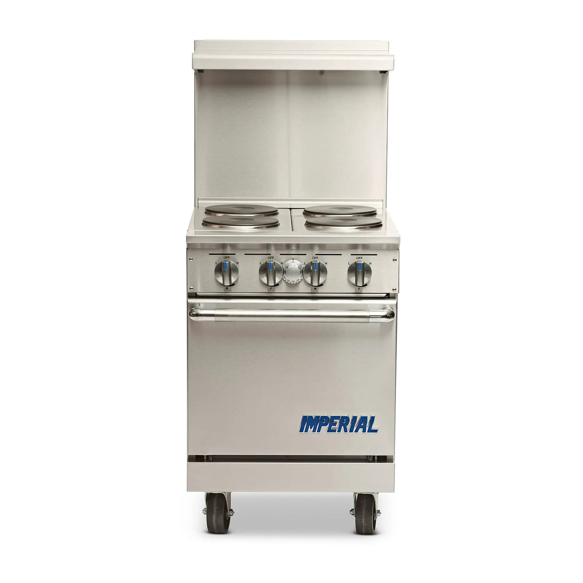 Imperial IR-4-E 24" Pro Series 4 Sealed Element Electric Range w/ Space Saver Oven, 208v/1ph by Imperial (imperial-ir-4-e-24-pro-series-4-sealed-element-electric-range-w-space-saver-oven-208v-1ph)