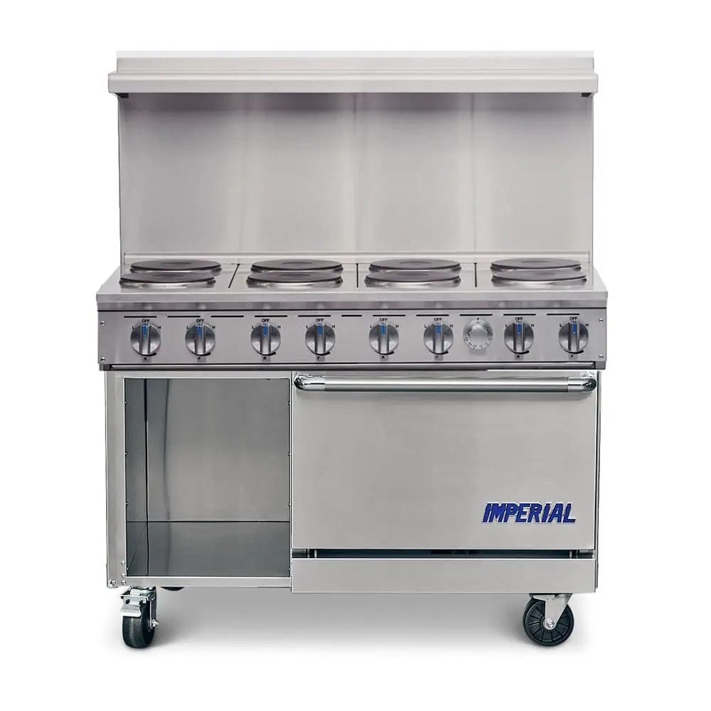Imperial IR-8-E-XB 48" Pro Series 8 Sealed Element Electric Range w/ Standard Oven, 208v/1ph by Imperial (imperial-ir-8-e-xb-48-pro-series-8-sealed-element-electric-range-w-standard-oven-208v-1ph)