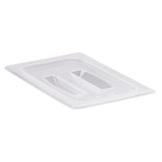Cambro 40PPCH190 Translucent Fourth Size Food Pan Cover w/Handle - Translucent