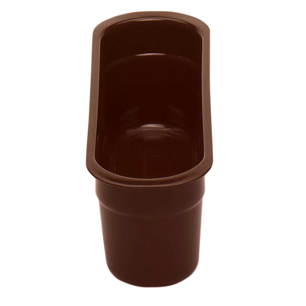 Cambro 415CBP131 Poly Cambox Cutlery Insert Box, 4 7/16" x 14 3/16" x 4 1/8" - Dark Brown