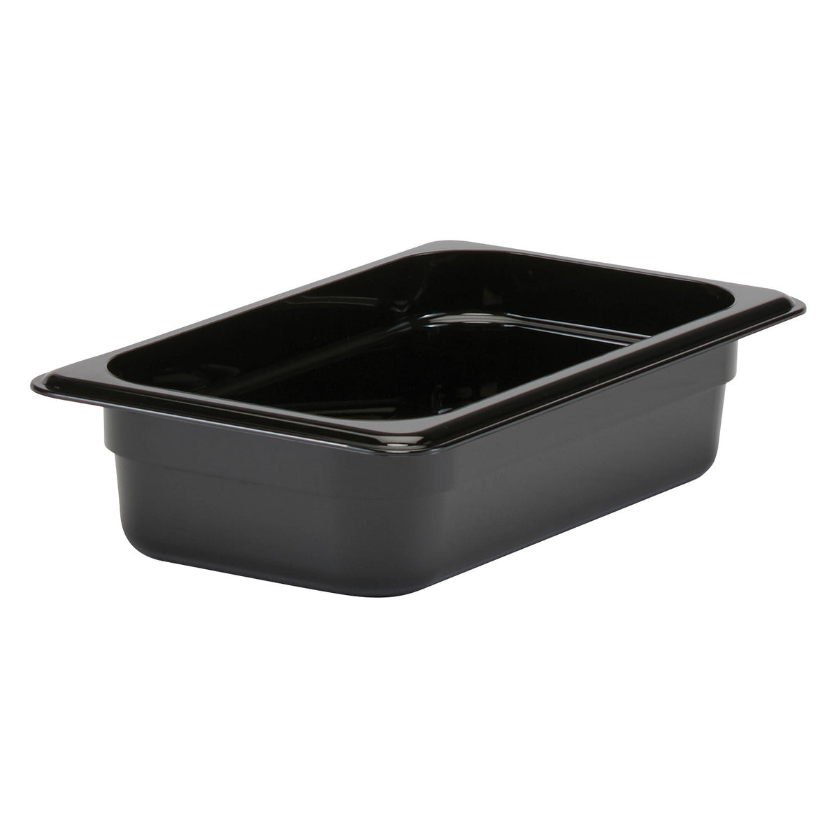 Cambro 42CW110 Camwear Fourth Size Food Pan, 2 1/2" Deep, 1.8 qt. - Black