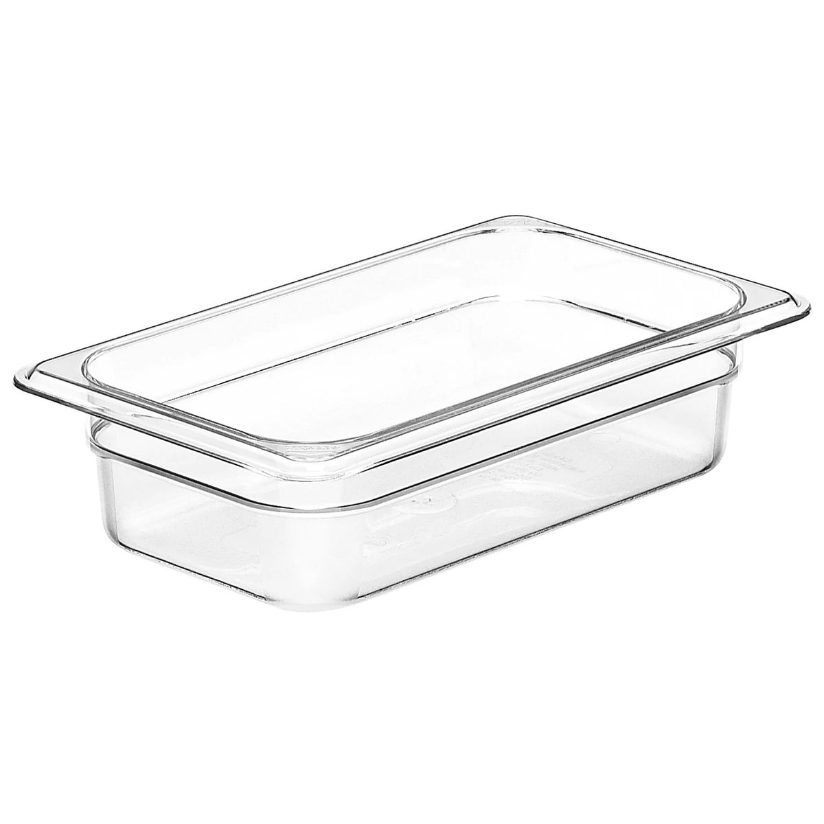 Cambro 42CW135 Camwear Fourth Size Food Pan, 2 1/2" Deep, 1.8 qt. - Clear