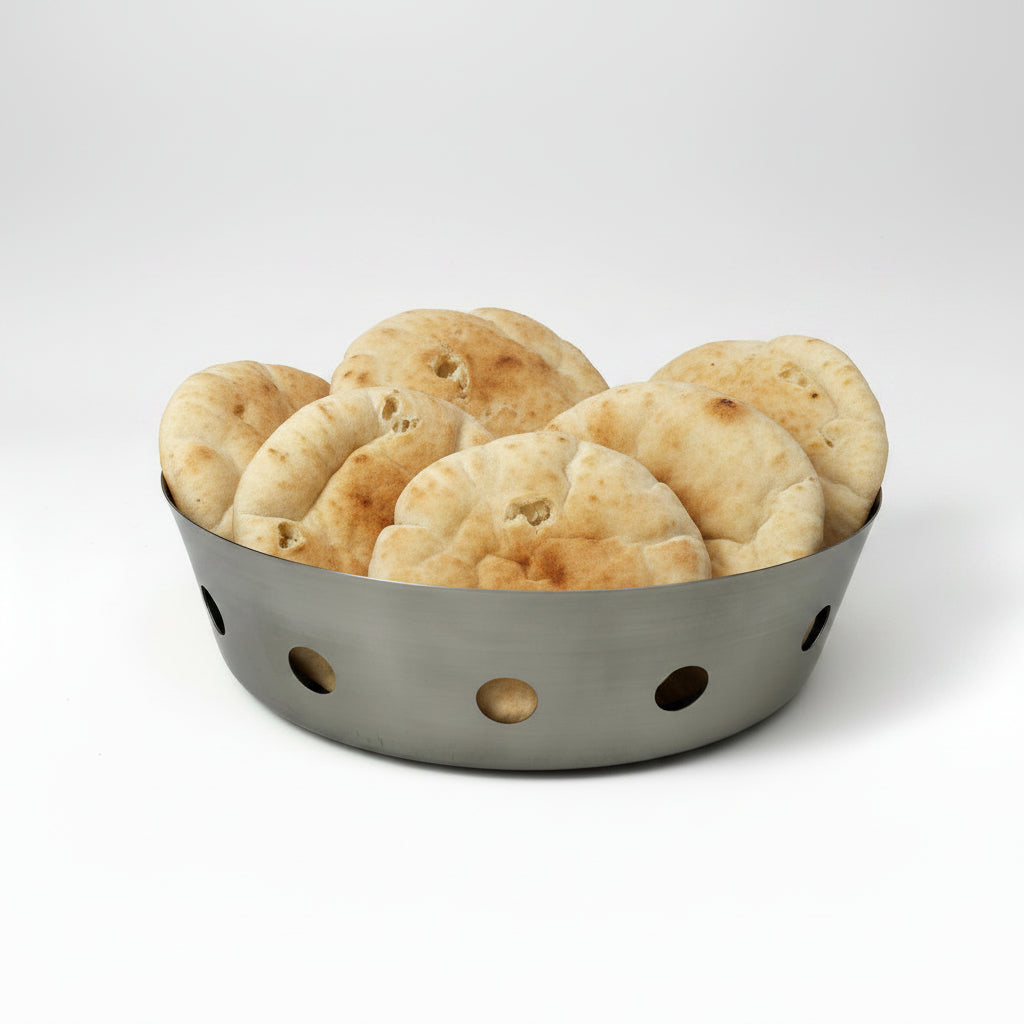 Stainless Steel Round Basket - 9.5inch by Nishi Enterprise Inc (stainless-steel-round-basket-9-5inch)