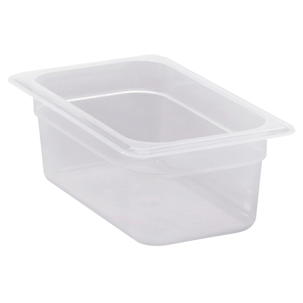 Cambro 44PP190 Translucent Fourth Size Food Pan, 4" Deep, 2.7 qt. - Translucent
