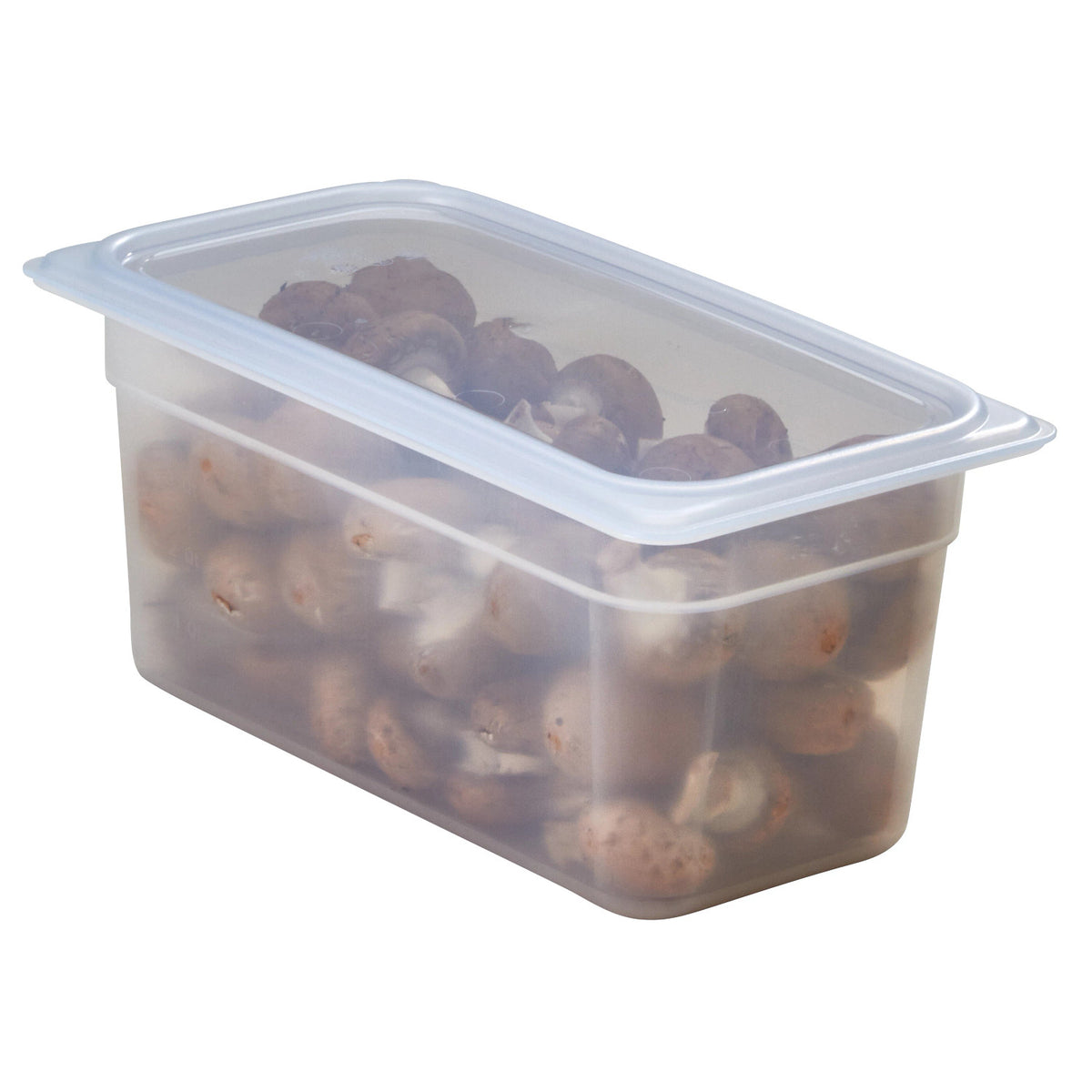 Cambro 44PP190 Translucent Fourth Size Food Pan, 4" Deep, 2.7 qt. - Translucent