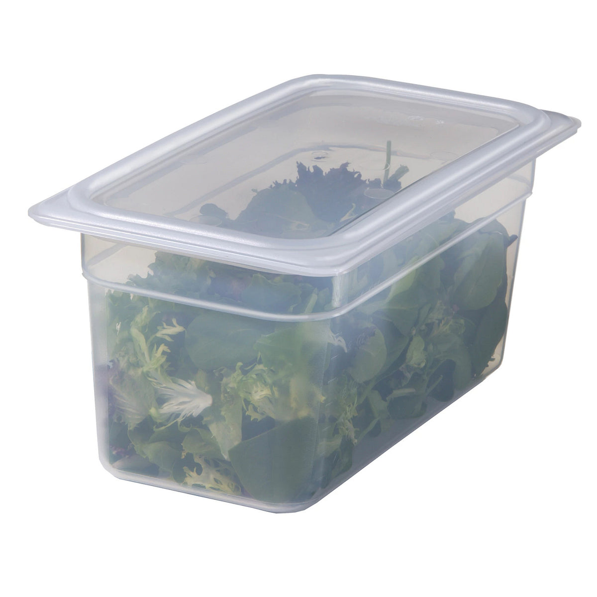 Cambro 44PP190 Translucent Fourth Size Food Pan, 4" Deep, 2.7 qt. - Translucent