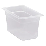 Cambro 46PP190 Translucent Fourth Size Food Pan, 6" Deep, 3.9 qt. - Translucent