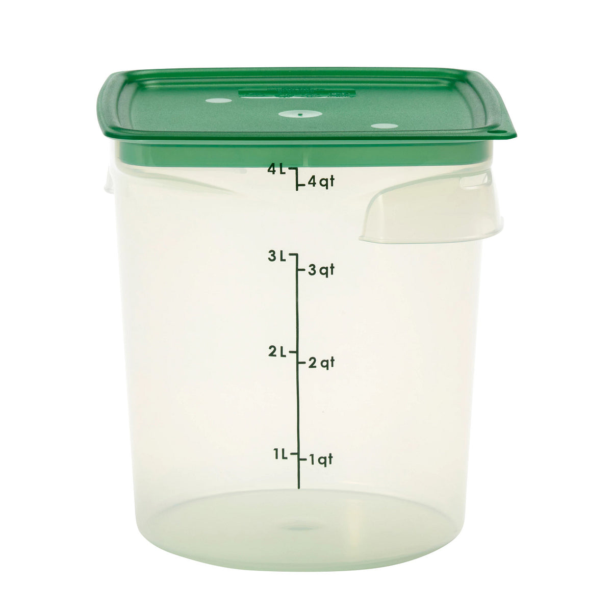 Cambro 4RFSPROPP190 FreshPro CamRounds Round Food Storage Container, 4 qt., Translucent - Translucent