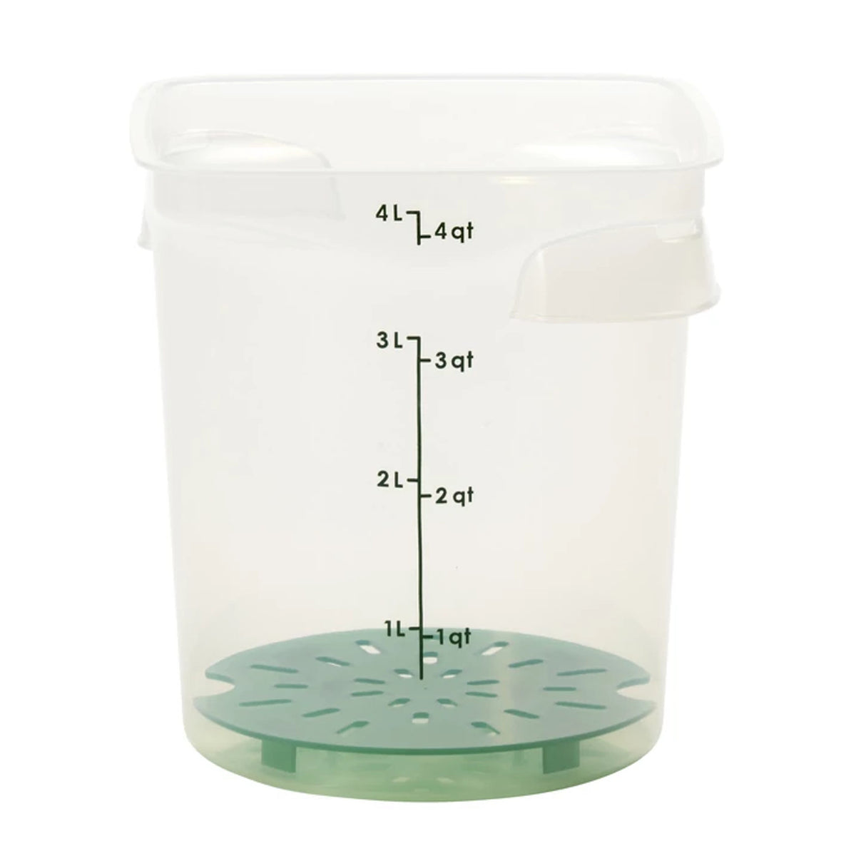 Cambro 4RFSPROPP190 FreshPro CamRounds Round Food Storage Container, 4 qt., Translucent - Translucent