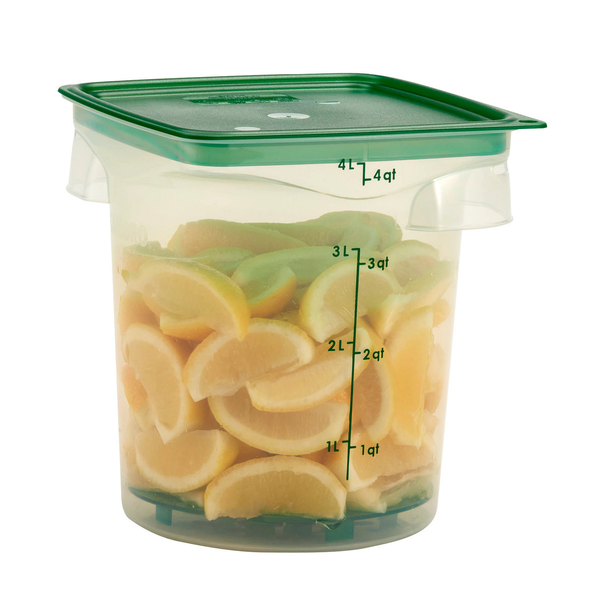 Cambro 4RFSPROPP190 FreshPro CamRounds Round Food Storage Container, 4 qt., Translucent - Translucent