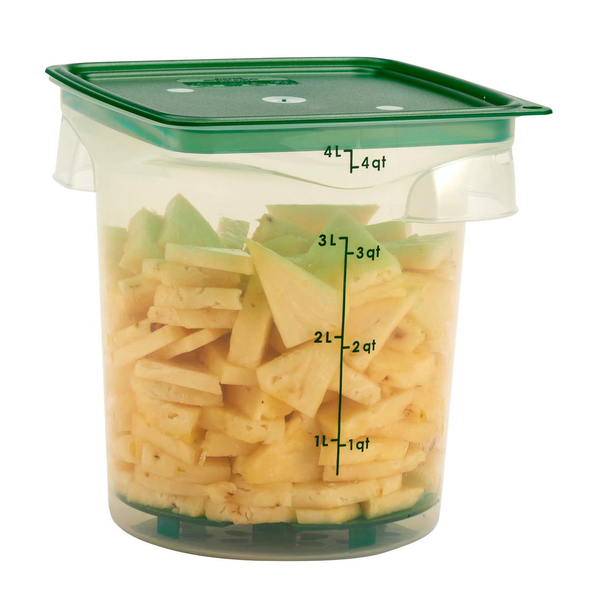 Cambro 4RFSPROPP190 FreshPro CamRounds Round Food Storage Container, 4 qt., Translucent - Translucent