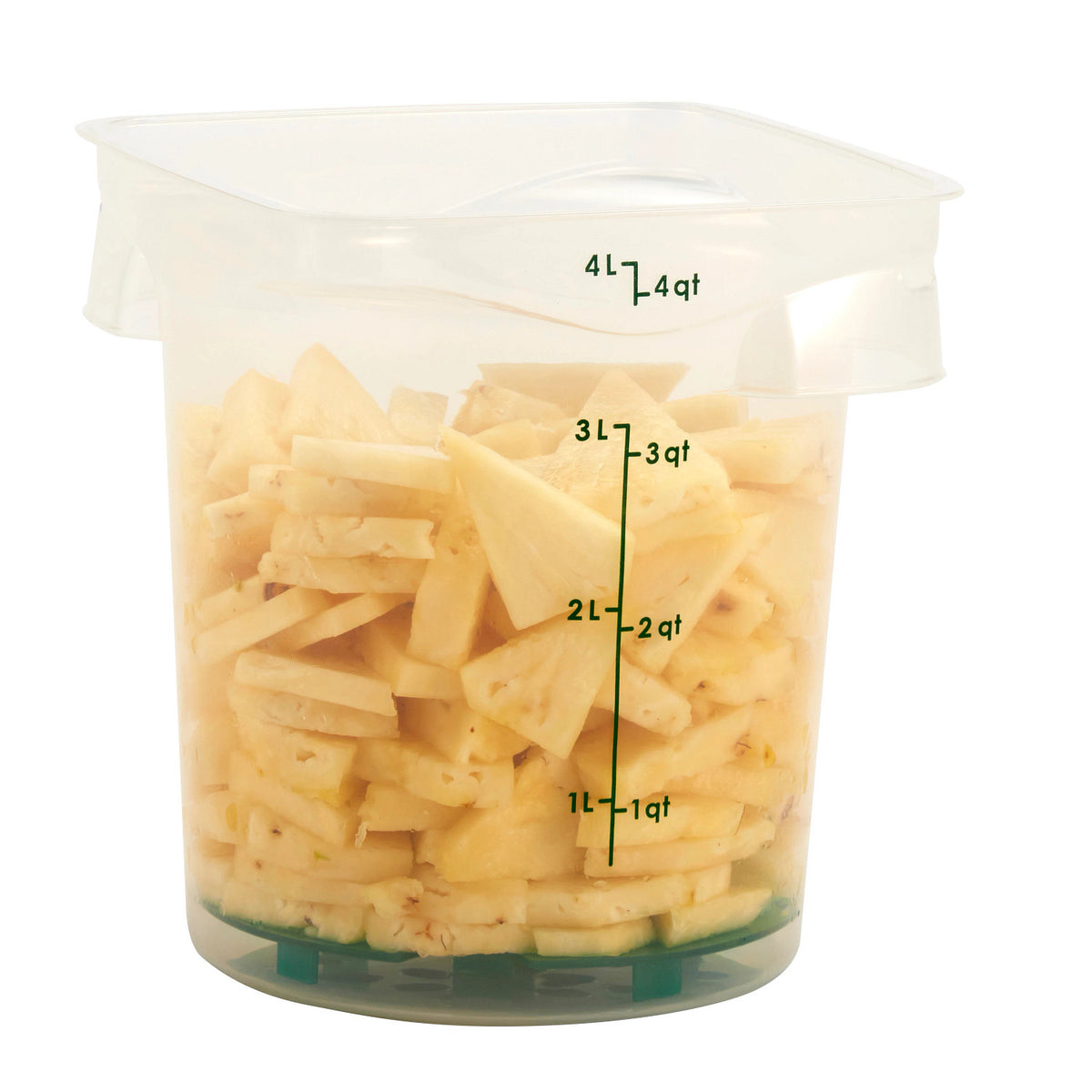 Cambro 4RFSPROPP190 FreshPro CamRounds Round Food Storage Container, 4 qt., Translucent - Translucent
