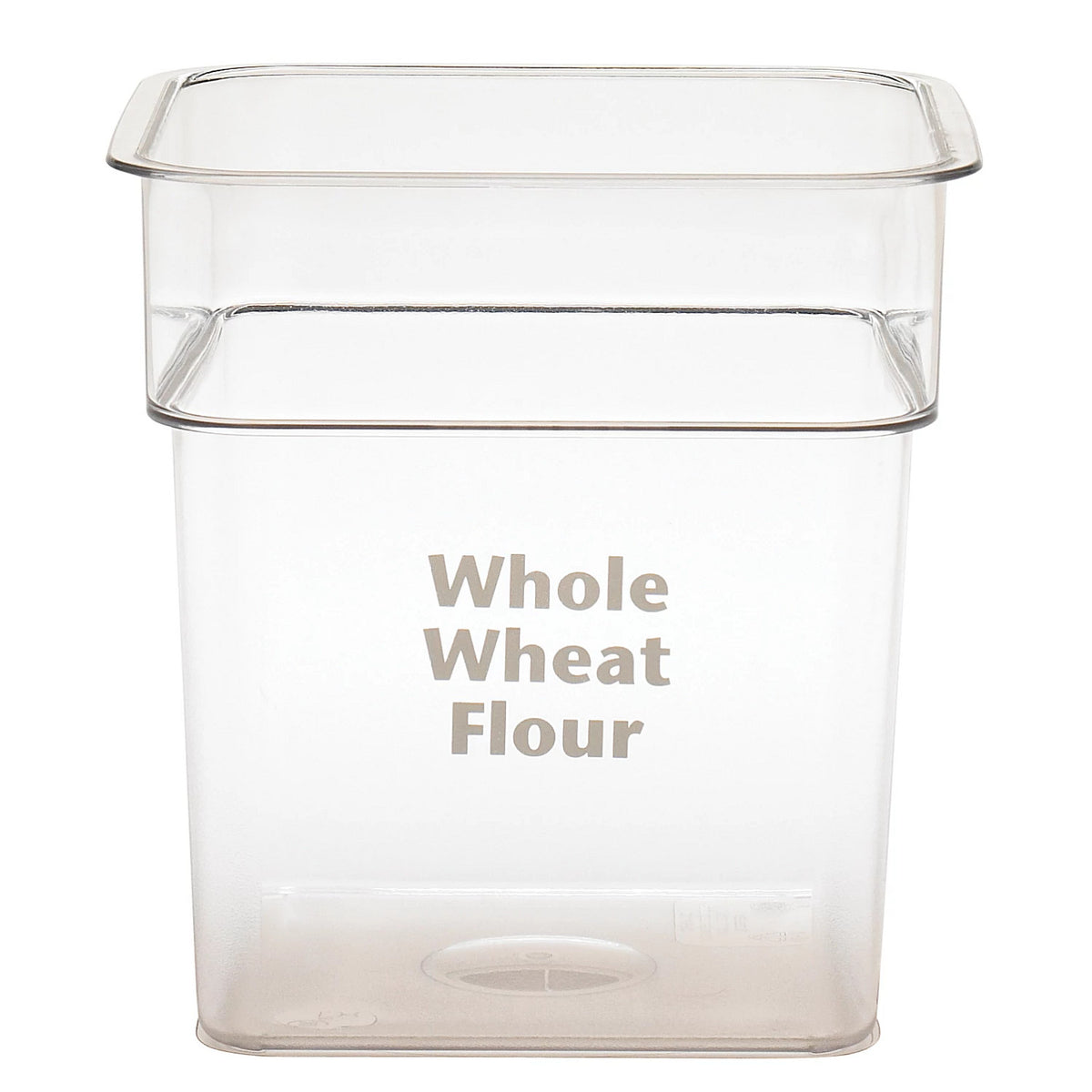 Cambro 4SFSCW135 Camwear CamSquare Square Food Storage Container, 4 qt., Clear - Clear