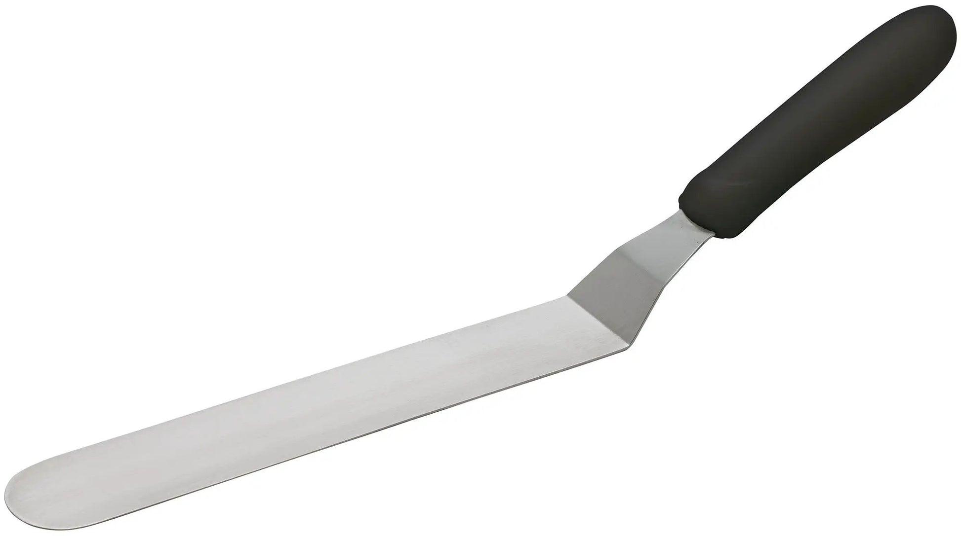 Spatula w/Offset, Black PP Hdl, 8-1/2" x 1-1/2" Blade by Winco (spatula-w-offset-black-pp-hdl-8-1-2-x-1-1-2-blade)