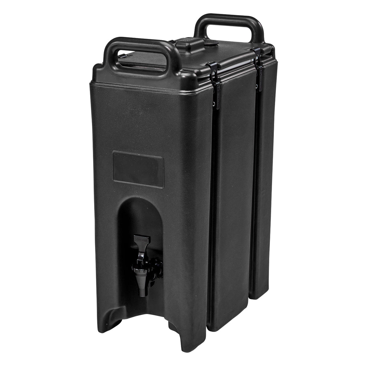 Cambro 500LCD110 Camtainer 4 3/4 gal. Insulated Beverage Dispenser, 86 Servings - Black