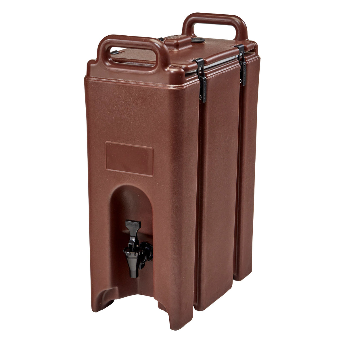 Cambro 500LCD131 Camtainer 4 3/4 gal. Insulated Beverage Dispenser, 86 Servings - Dark Brown