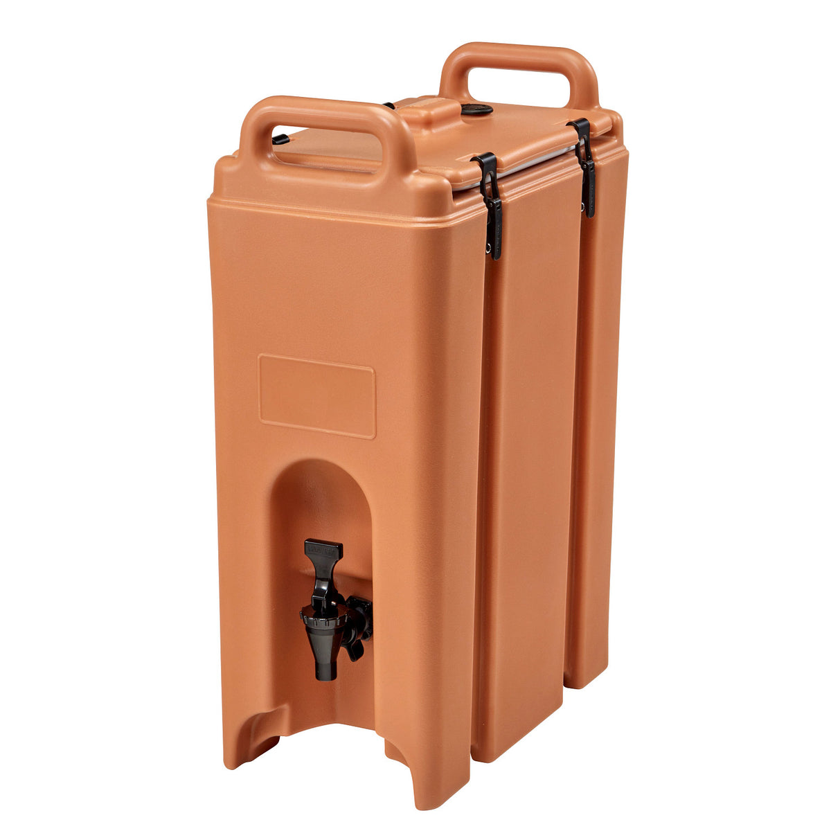 Cambro 500LCD157 Camtainer 4 3/4 gal. Insulated Beverage Dispenser, 86 Servings - Coffee Beige