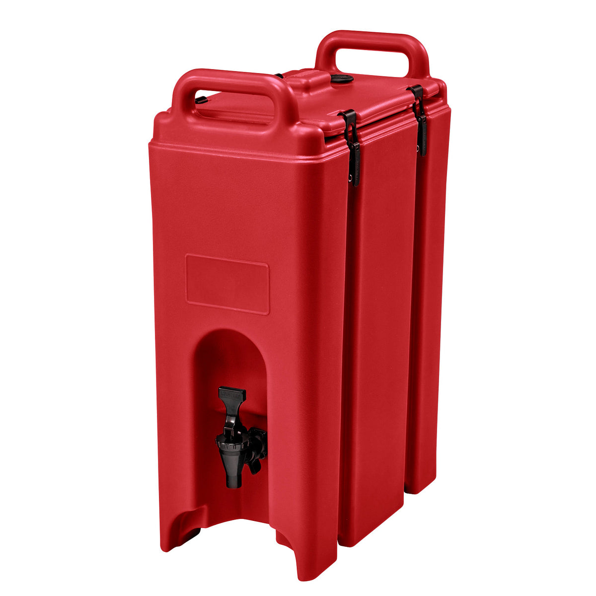 Cambro 500LCD158 Camtainer 4 3/4 gal. Insulated Beverage Dispenser, 86 Servings - Hot Red