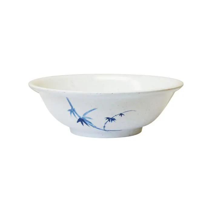 Thunder Group 5108BB, 34 OZ, 8" DEEP BOWL, BLUE BAMBOO, Melamine, NSF, Case Pack of 12