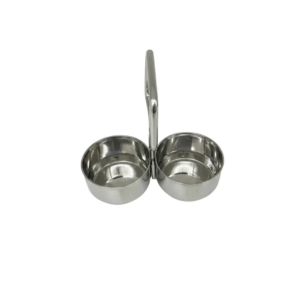 Stainless Steel Chomukha with 2 Bowls of 8oz Each by Nishi Enterprise Inc (stainless-steel-chomukha-with-2-bowls-of-8oz-each)