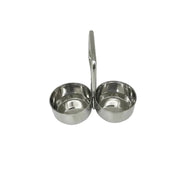 Stainless Steel Chomukha with 2 Bowls of 8oz Each by Nishi Enterprise Inc (stainless-steel-chomukha-with-2-bowls-of-8oz-each)