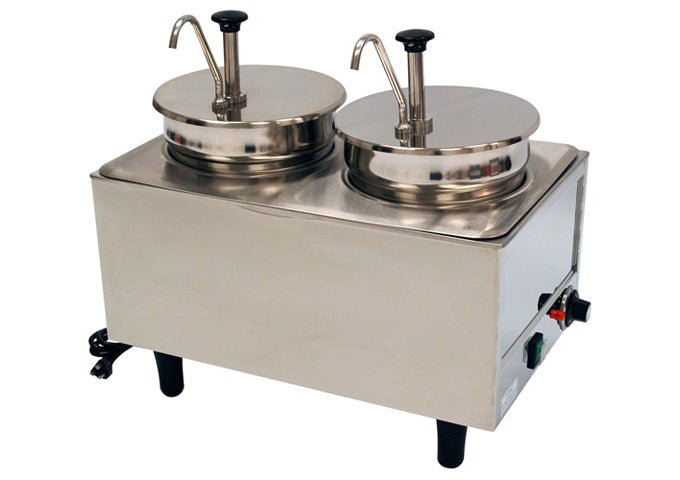 Winco 51074P, Benchmark Dual Well Warmer 2 - pumps, 120v