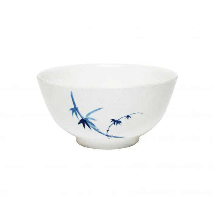 Thunder Group 5206BB, 25 OZ, 5 7/8" RICE BOWL, BLUE BAMBOO, Melamine, NSF, Case Pack of 12
