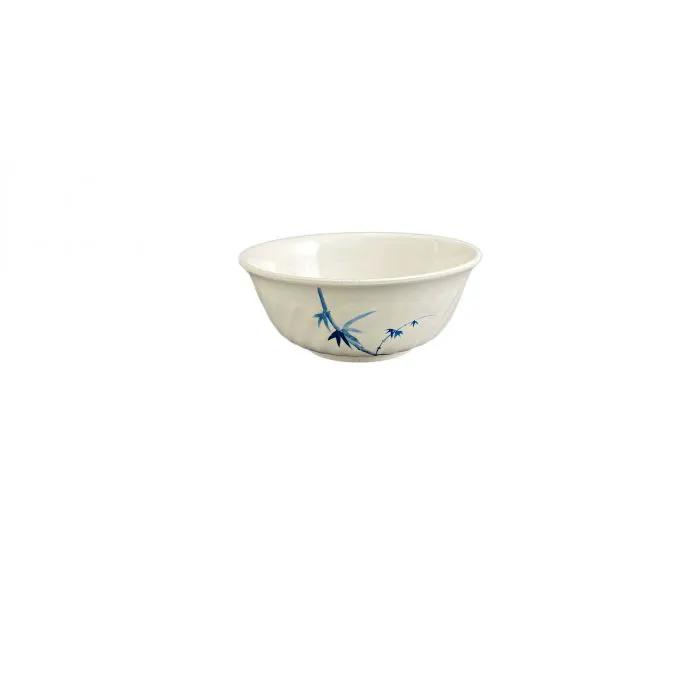 Thunder Group 5307BB, 32 OZ, 6 7/8" SWIRL BOWL, BLUE BAMBOO, Melamine, NSF, Case Pack of 12