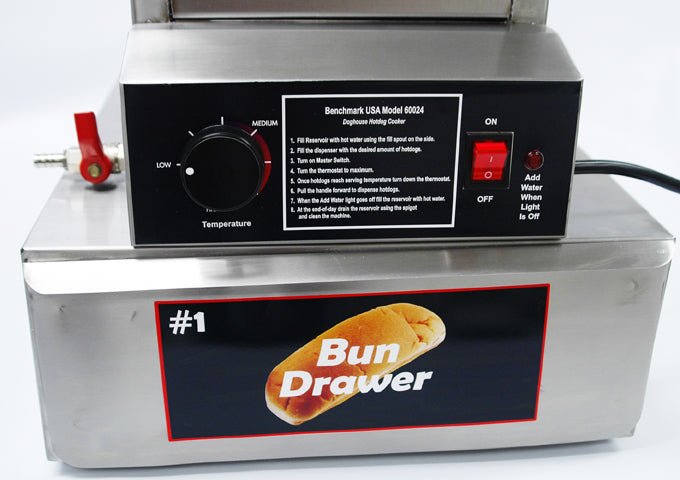 Winco 60024, Benchmark The Dog House Hot Dog Cooker & Dispenser, 120v