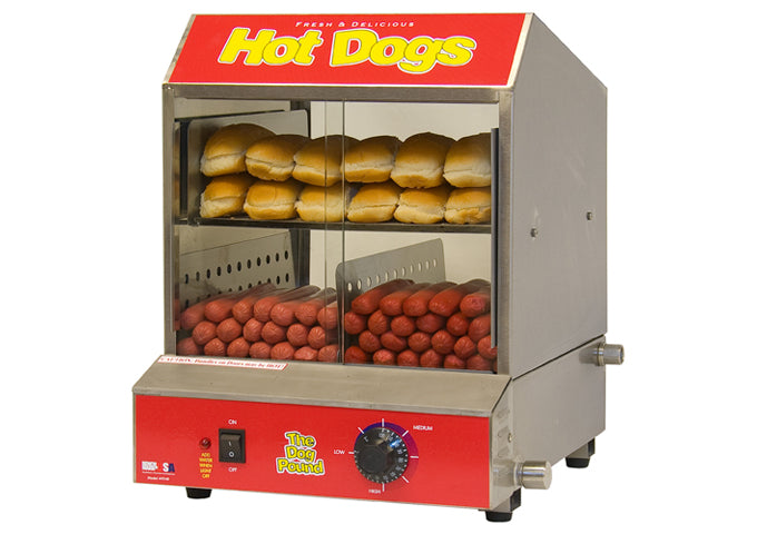 Winco 60048, Benchmark The Dog Pound Hot Dog Steamer, 120v