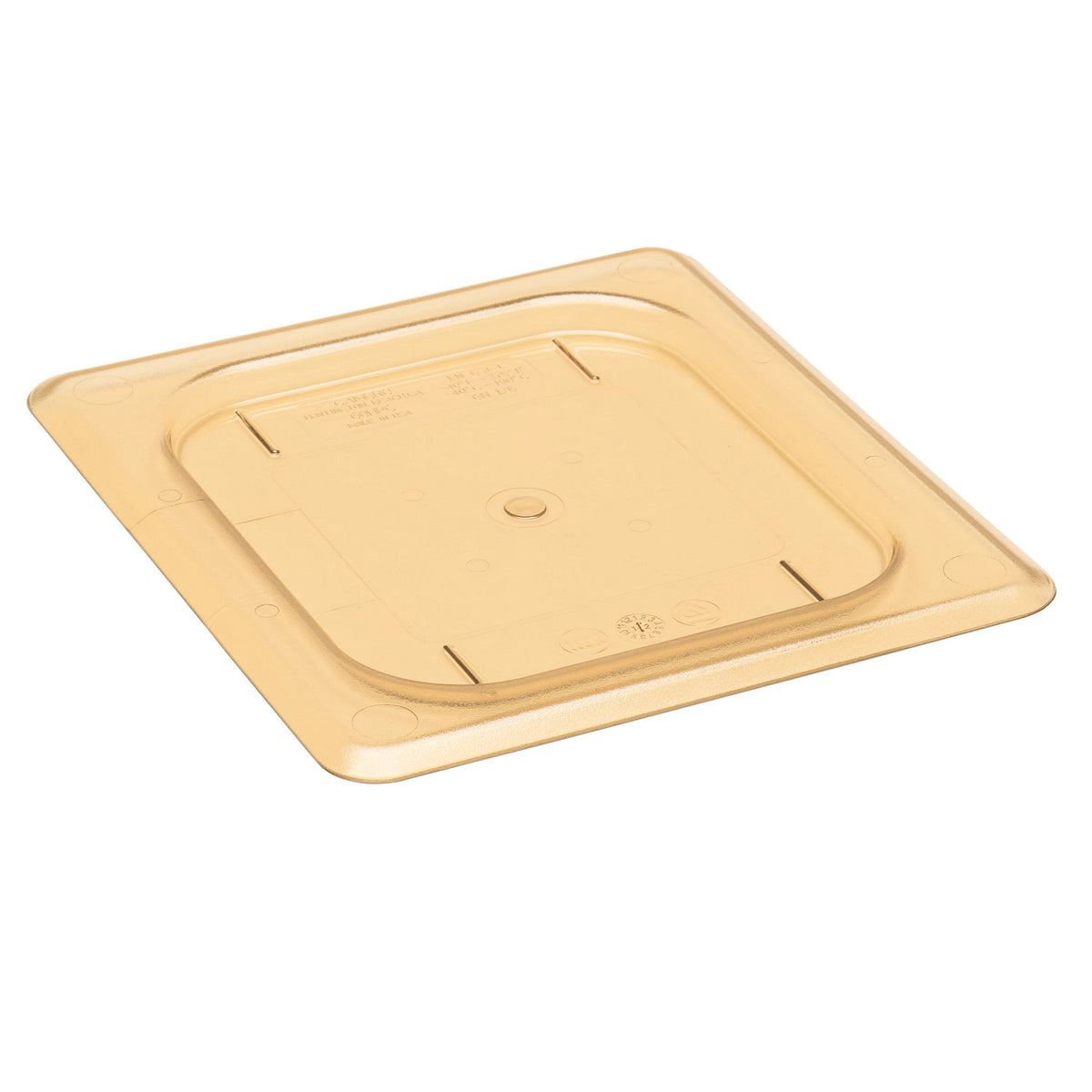 Cambro 60HPC150 H-Pan High Heat Flat Cover, Sixth Size Food Pan Lid - Amber