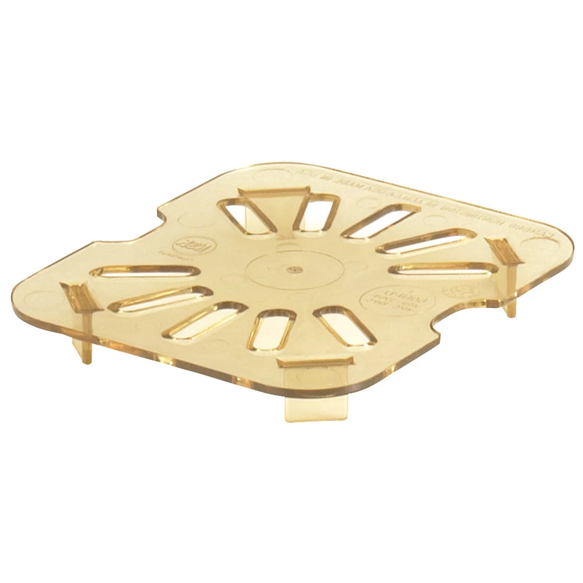 Cambro 60HPD150 H-Pan High Heat Drain Shelf, Sixth Size Food Pan Insert - Amber