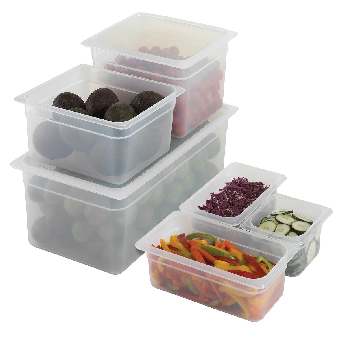 Cambro 64PP190 Translucent Sixth Size Food Pan, 4" Deep, 1.6 qt. - Translucent