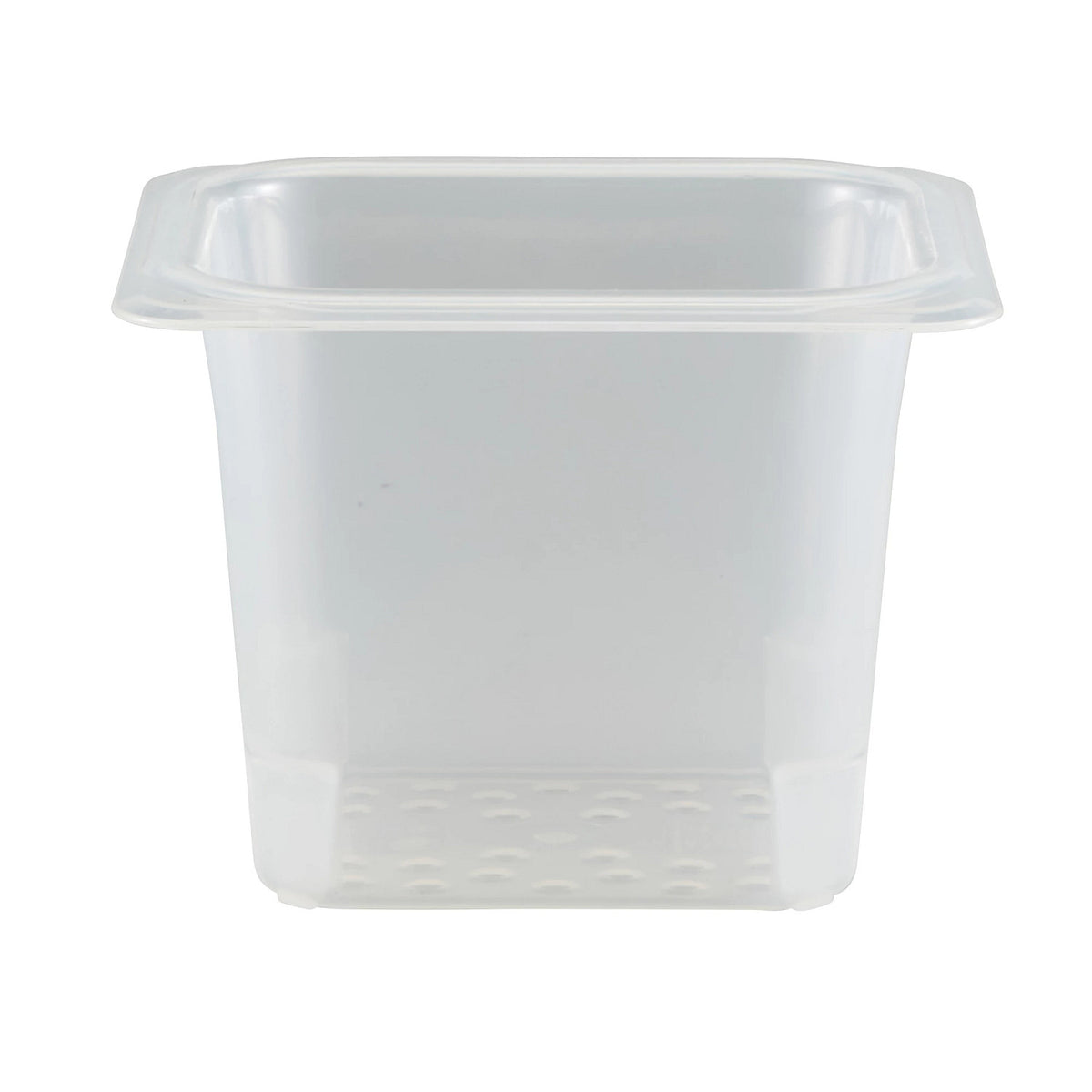 Cambro 65CLRPP190 Translucent Sixth Size Colander Food Pan, 5" Deep - Translucent