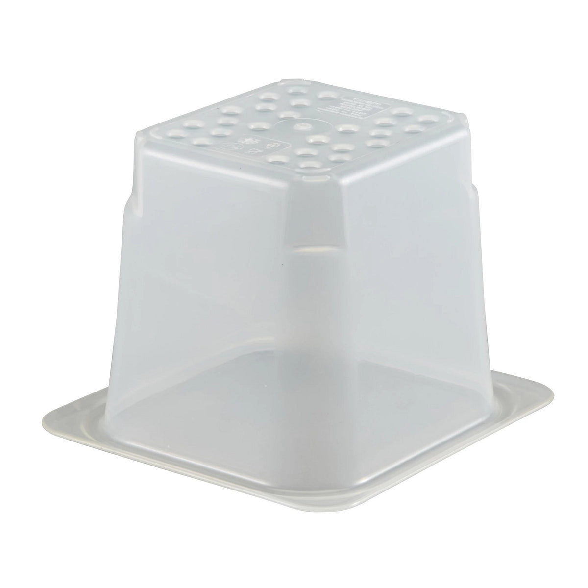 Cambro 65CLRPP190 Translucent Sixth Size Colander Food Pan, 5" Deep - Translucent