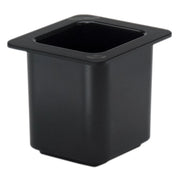 Cambro 66CF110 ColdFest Insulated 1/6 Size Food Pan, 1.5 qt., 6" Deep - Black