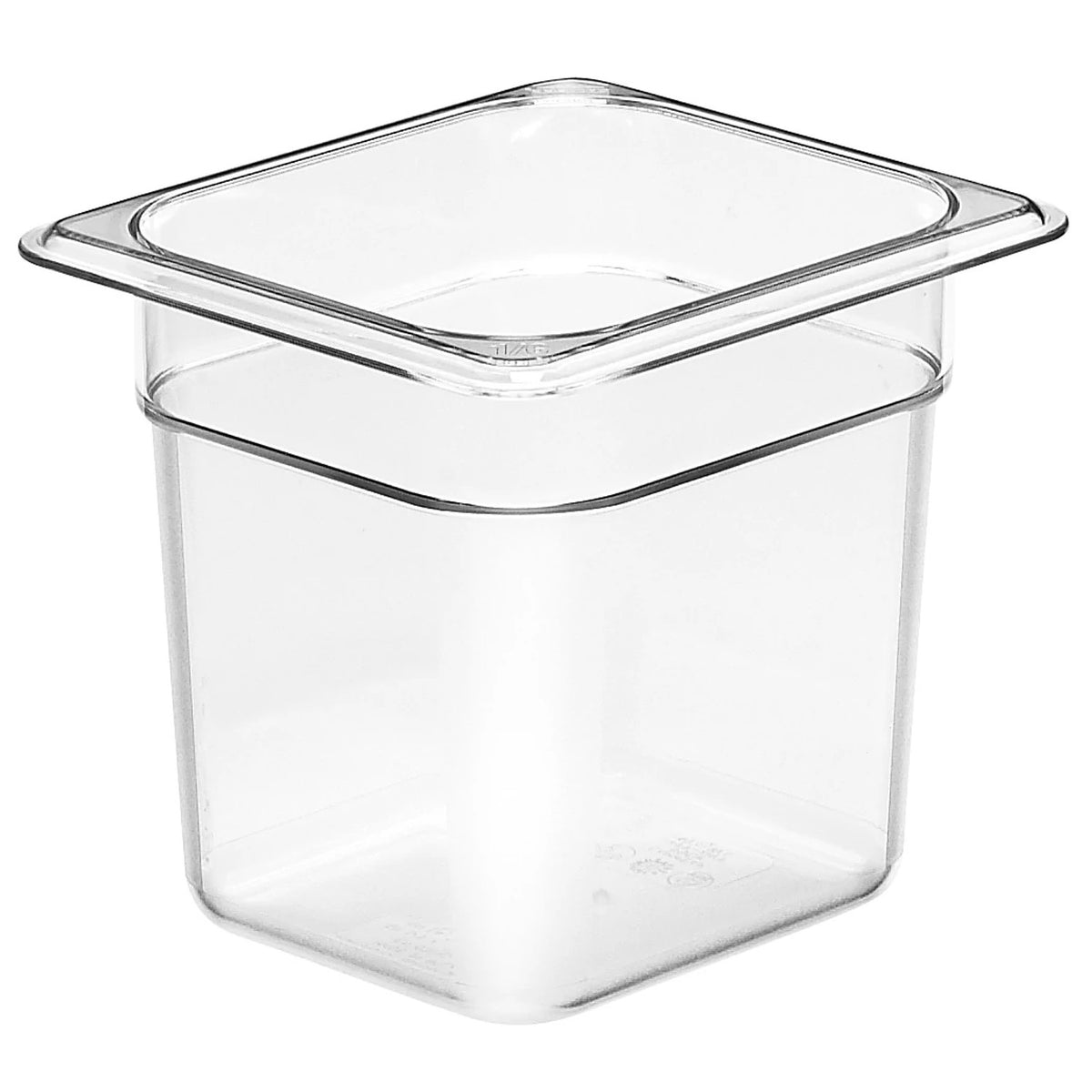 Cambro 66CW135 Camwear Sixth Size Food Pan, 6" Deep, 2.4 qt. - Clear