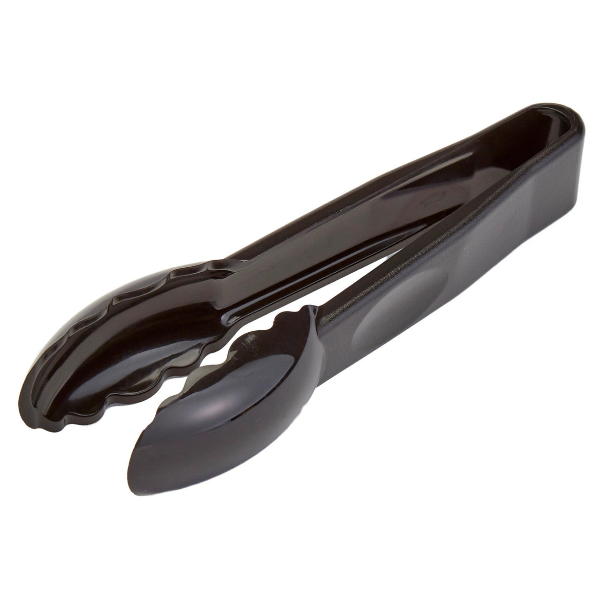 Cambro 9TGS110 Camwear Scallop Grip Serving Tongs, 9" - Black
