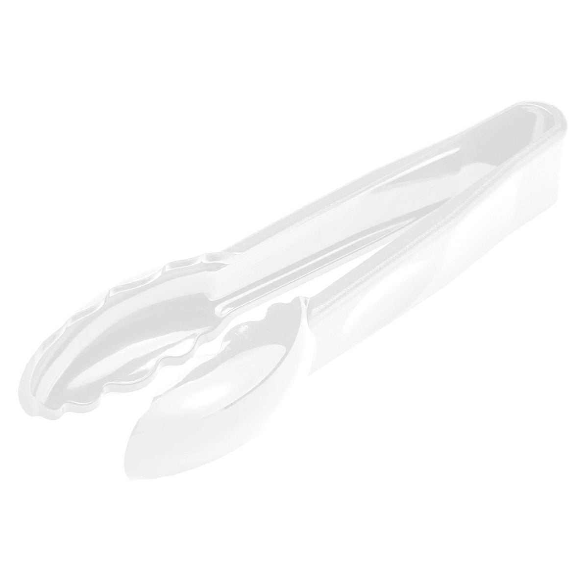 Cambro 9TGS148 Camwear Scallop Grip Serving Tongs, 9" - White