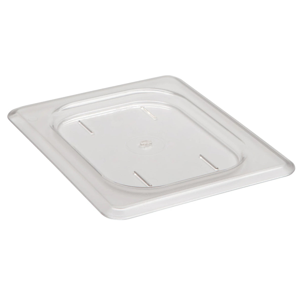 Cambro 80CWC135 Camwear Eighth Size Food Pan Flat Cover, 6 3/8" x 5 1/4" - Clear