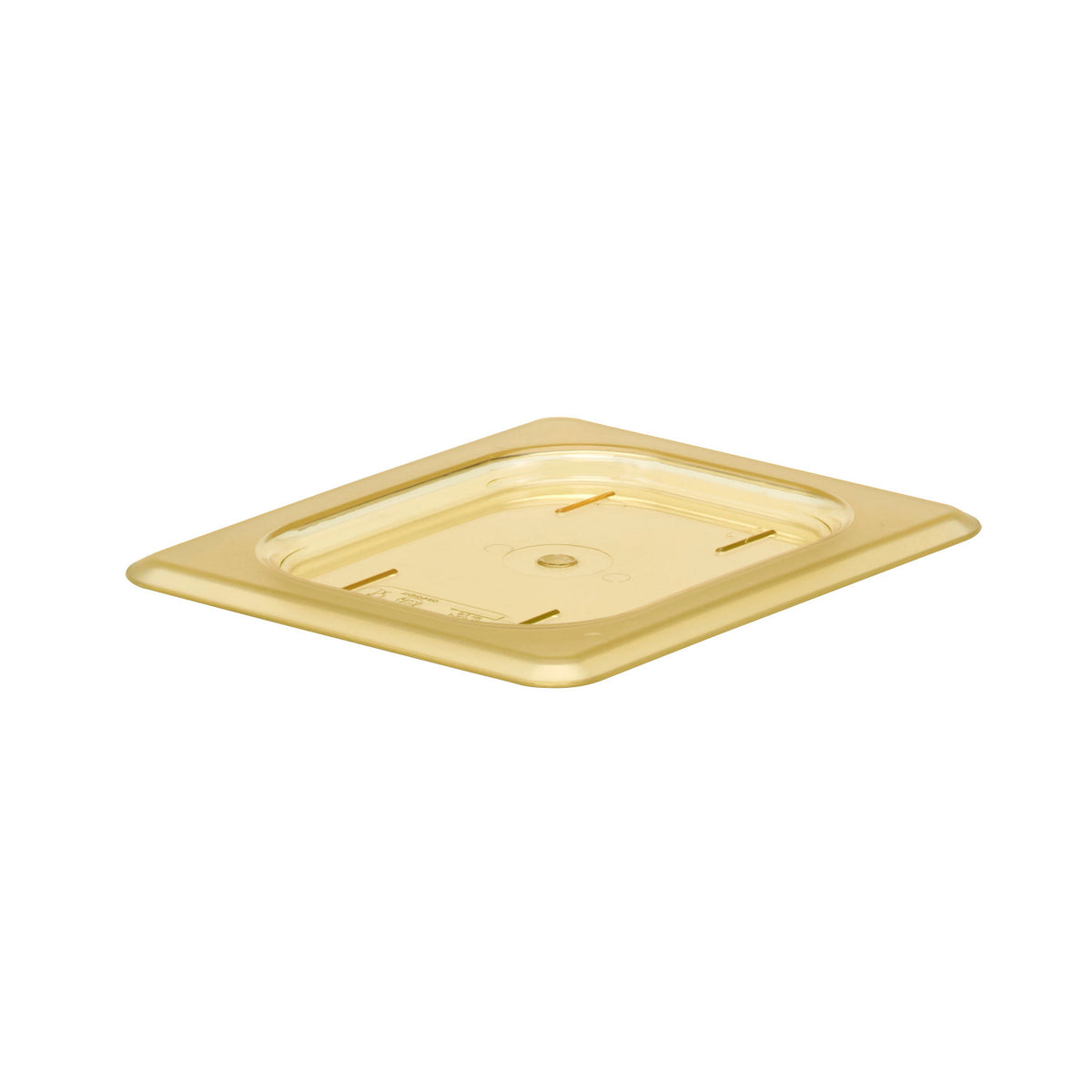 Cambro 80HPC150 H-Pan High Heat Flat Cover, Eighth Size Food Pan Lid - Amber
