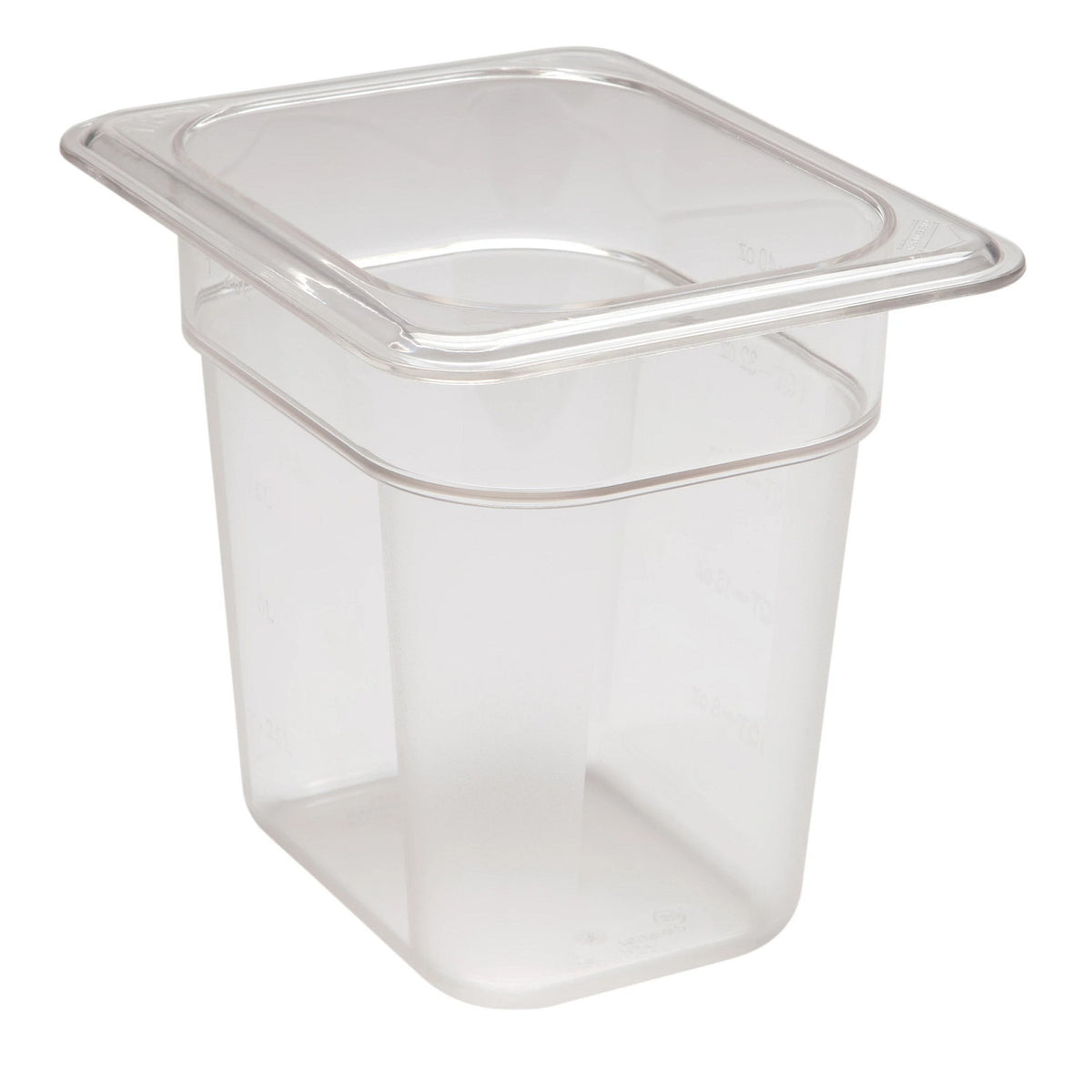 Cambro 86CW135 Camwear Eighth Size Food Pan, 6" Deep, 1.5 qt - Clear