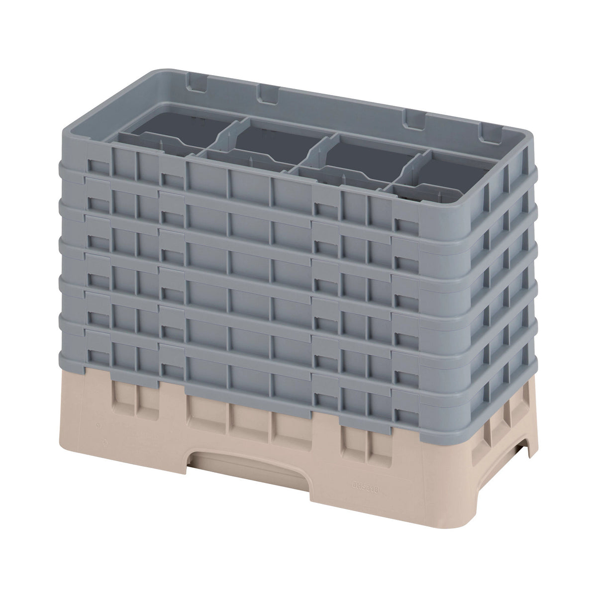 Cambro 8HS1114184 Camrack Half Size Glass Rack, 11 3/4" Max Glass Height - Beige